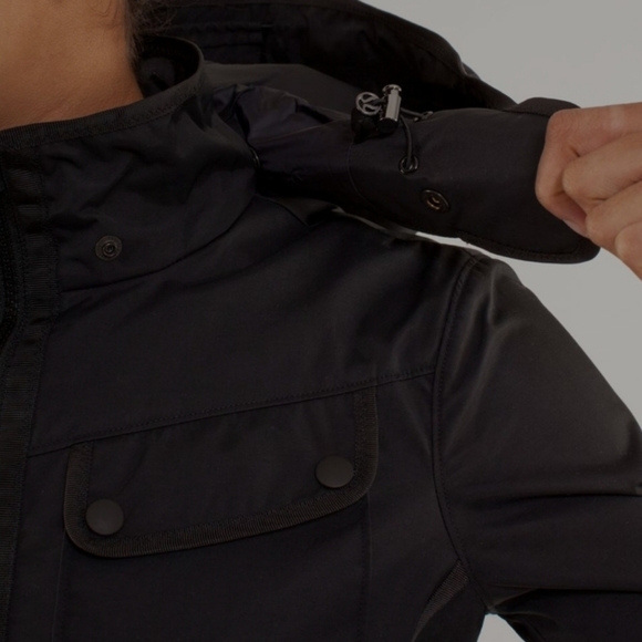 Lululemon black and about jacket - Picture 9 of 12